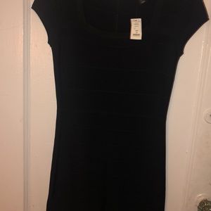 White House Black Market Black Lycra A-Line dress